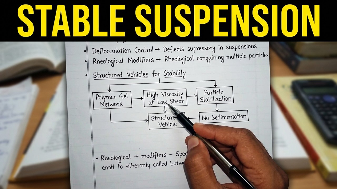 Structured vehicle in formulation of suspension | Use of structured vehicle in suspension