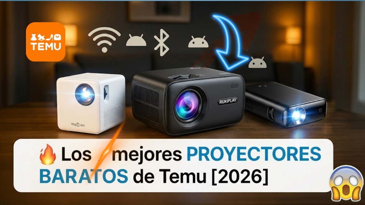 Los mejores proyectores de Temu en 2026 🎬 Comparativa y mejores opciones calidad-precio😱