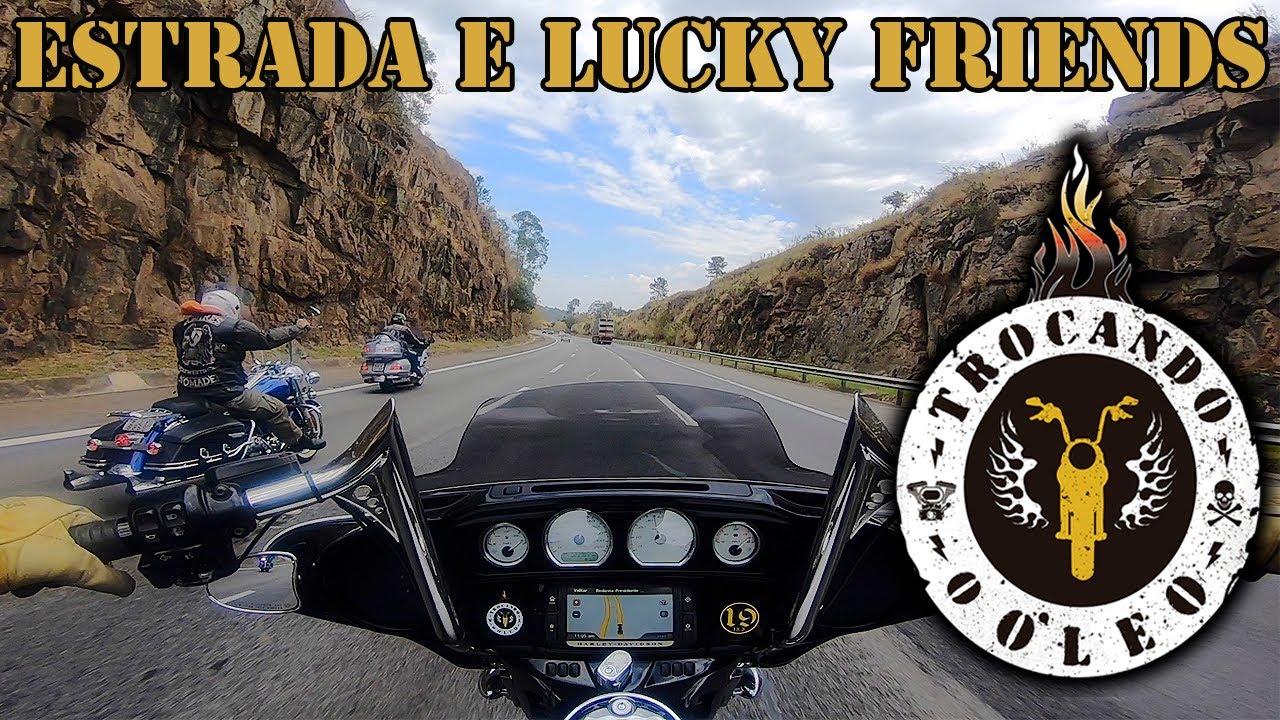Estrada de moto com os amigos indo conhecer o Lucky Friends em Sorocaba - Trocando o Óleo