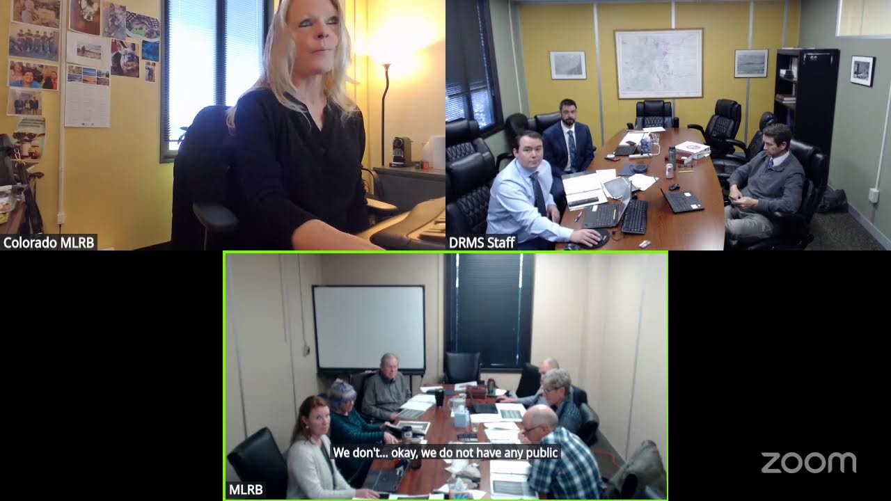 Colorado MLRB's January 21, 2026 Zoom Meeting