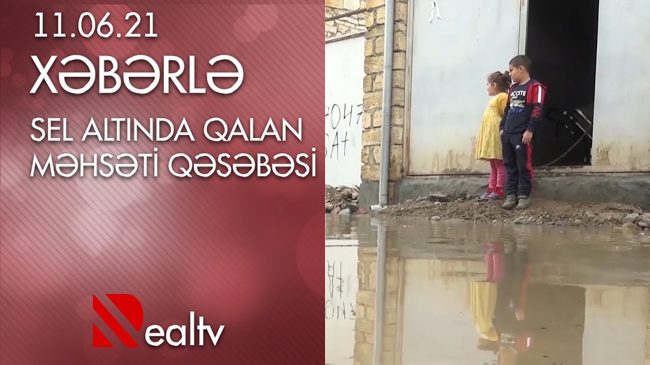 Sel altında qalan Məhsəti qəsəbəsi