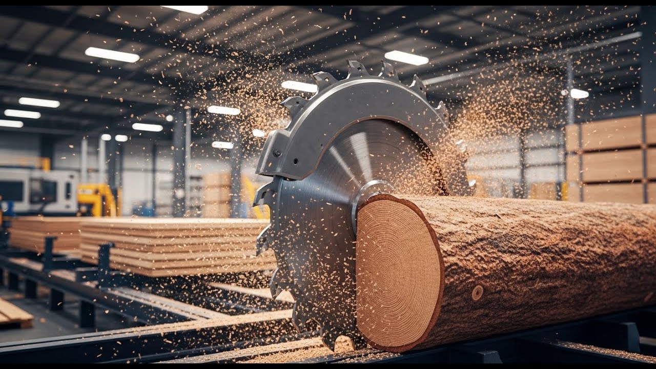 Inside the Largest Wood Sawmill Factory: Incredible Plywood Production