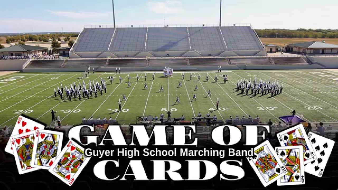 Guyer HS Wildcat Marching Band | Game of Cards | 2015Oct10