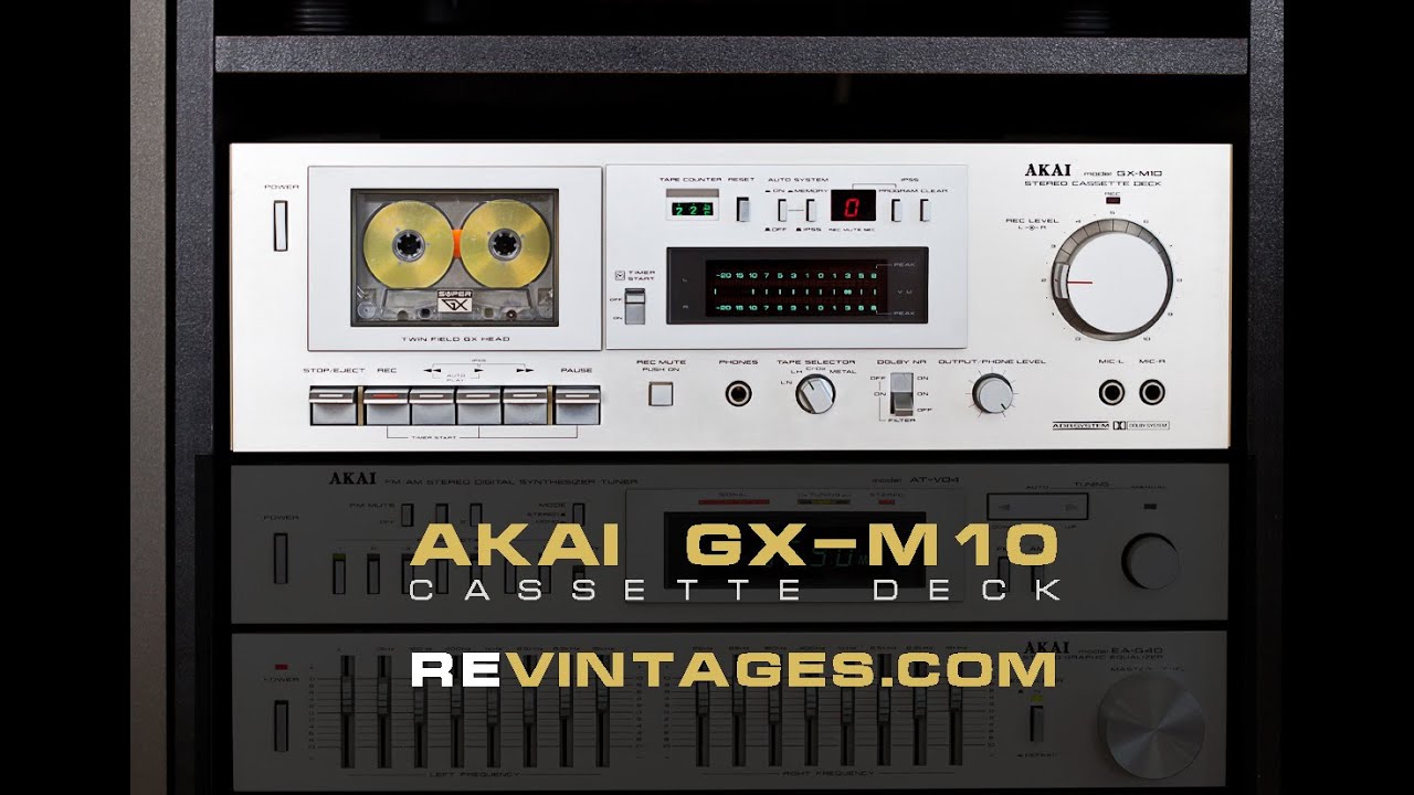 AKAI GX M10 Cassette Deck Demo
