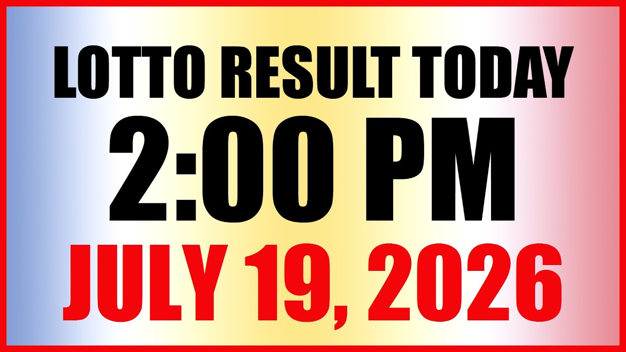 Lotto Result Today 2pm Draw July 19, 2026 Swertres Ez2 PCSO