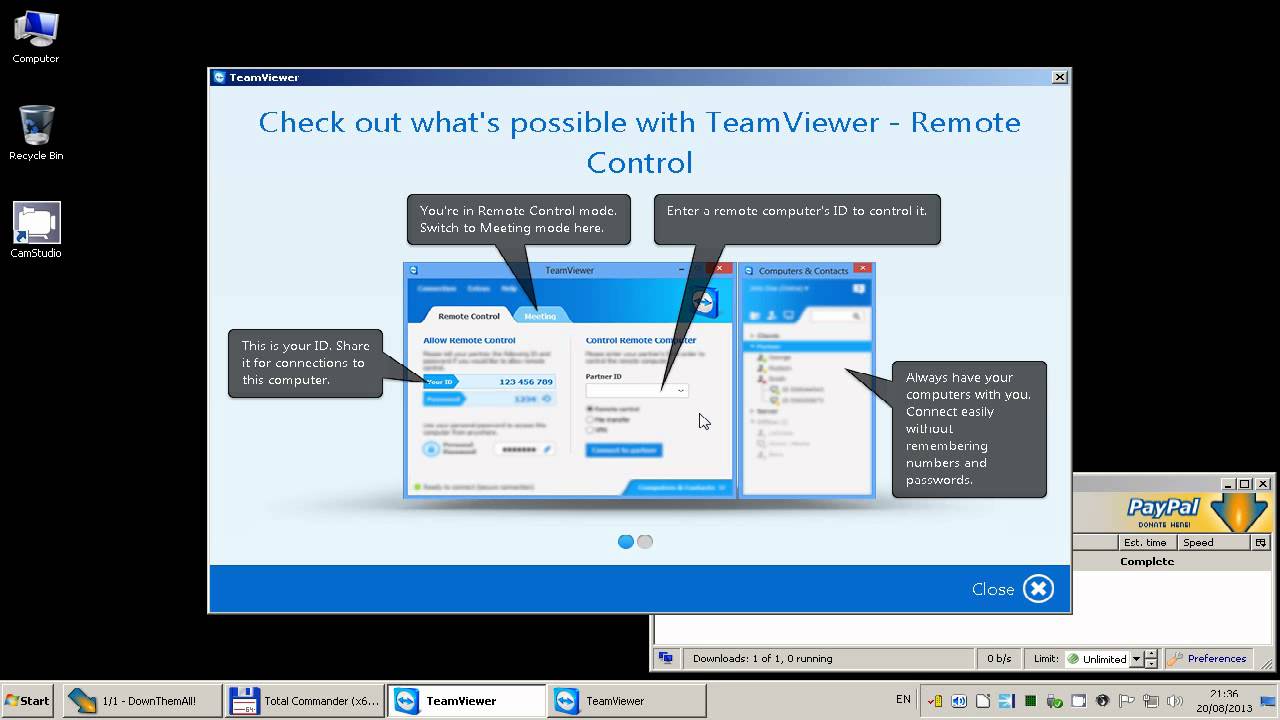 Instalare si configurare TeamViewer
