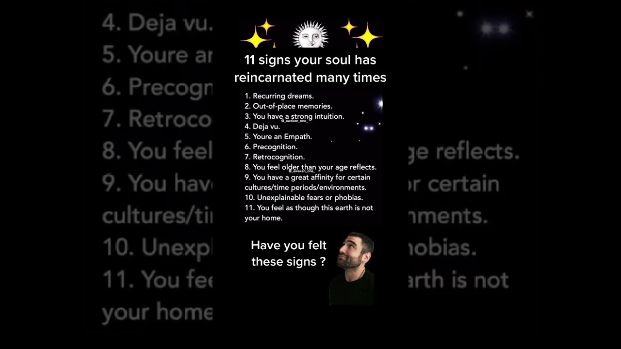 11 Signs you've reincarnated many times #reincarnation #spirituality #reincarnated