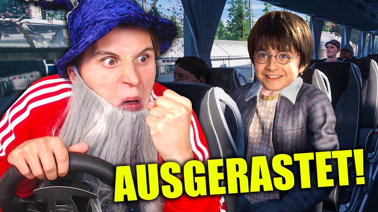 Ausgerastet WEGEN HARRY POTTER ✪ Fernbus Simulator mit Lenkrad