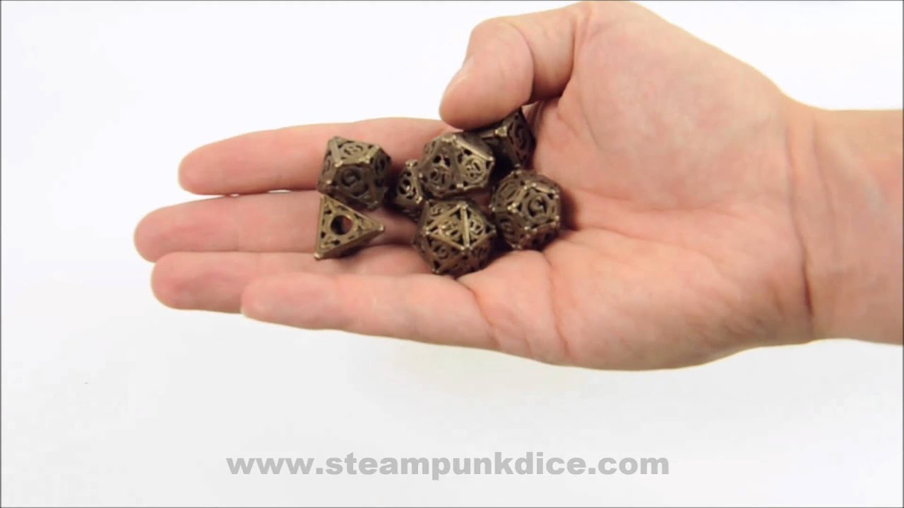 Steampunk Dice Set