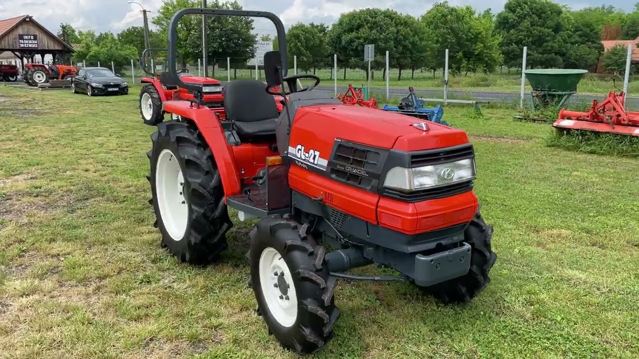 KUBOTA GL27 manual review + start kleintraktor japanese compact tractor Японский минитрактор