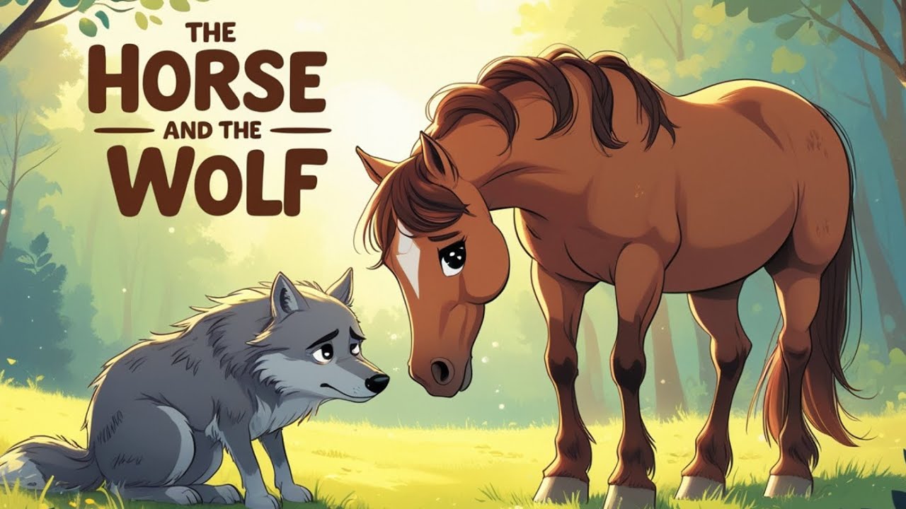 The Horse and the Wolf 🐴🐺 | Heartwarming Friendship Story for Kids | Moral Story