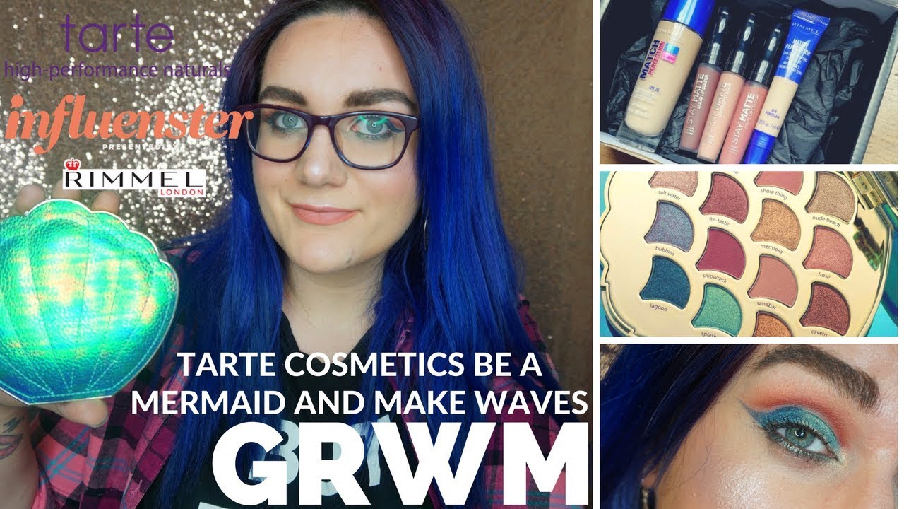 Tarte Be a Mermaid and make waves GRWM! Rimmel London Match Perfect foundation first impression