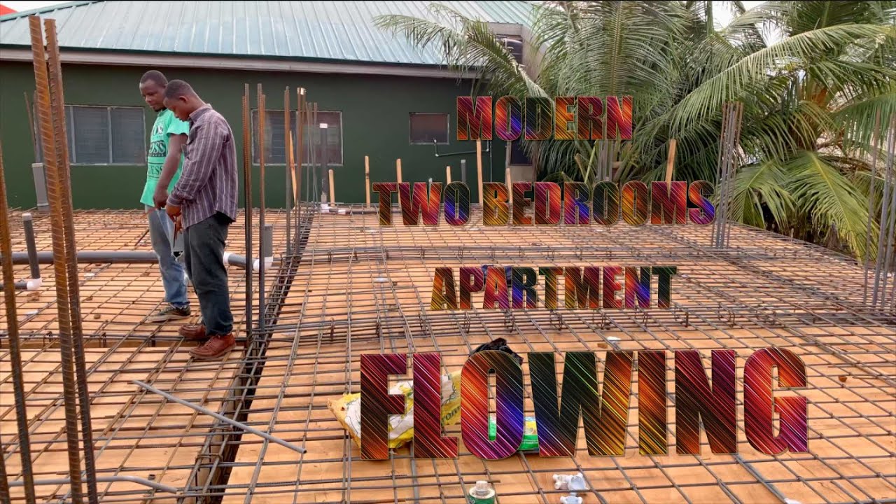 BUILDING IN GHANA/TWO BEDROOMS APARTMENT FLOWING