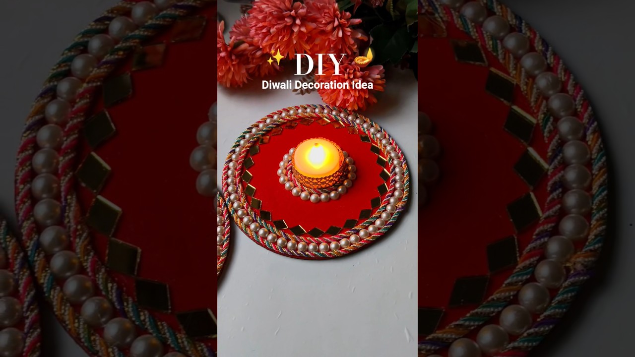 DIY Diwali Candle Holder Ideas | DIY Festive Decor #shorts #navratri #diwali#festival #decoration