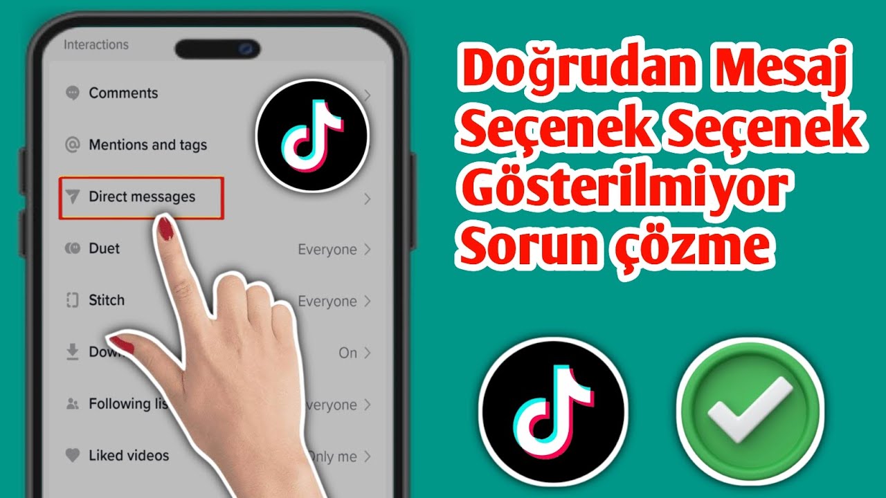 Tiktok Doğrudan Mesaj Seçeneğinin Gösterilmemesi Nasıl Düzeltilir (Güncelleme 2025) ||