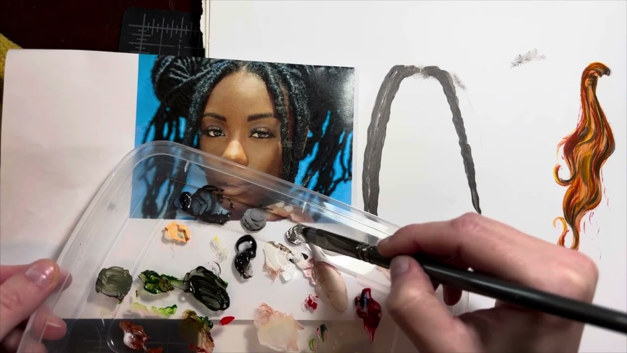 Acrylic Demo: hair