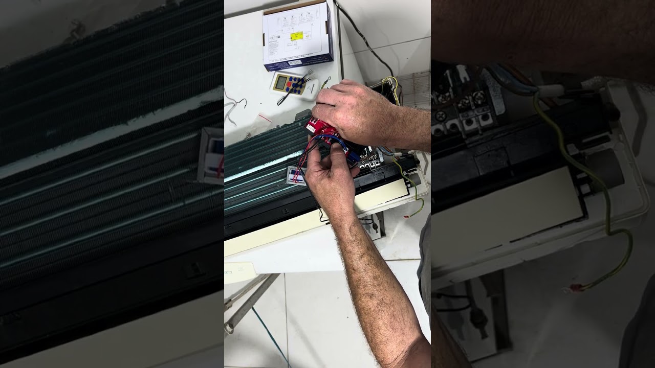 Instação placa universal Arcondicionado 