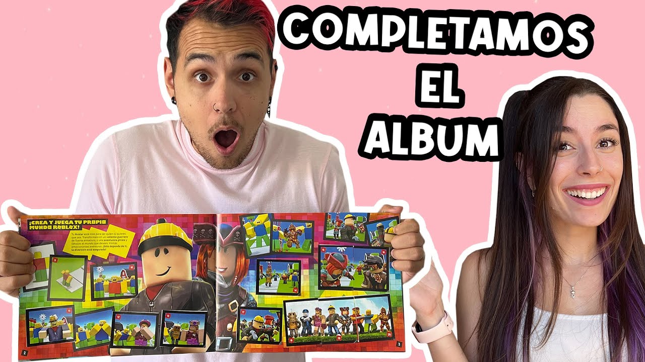 COMPLETAMOS UN ALBUM DE FIGURITAS DE ROBLOX CON LYNA EN 24 HORAS!