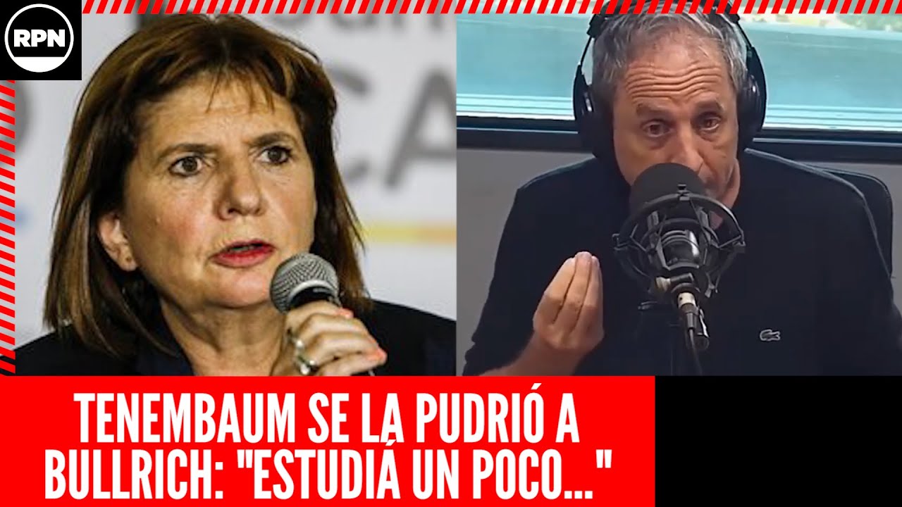 &iexcl;QU&Eacute; AVISE SI ES KIRCHENRISTA! Tenembaum CRUZ&Oacute; CON TODO a Pato Bullrich: 