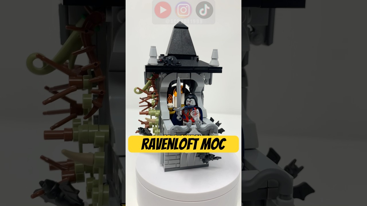 Я построил Ravenloft из Dungeons & Dragons в LEGO! #лего #минифигурки