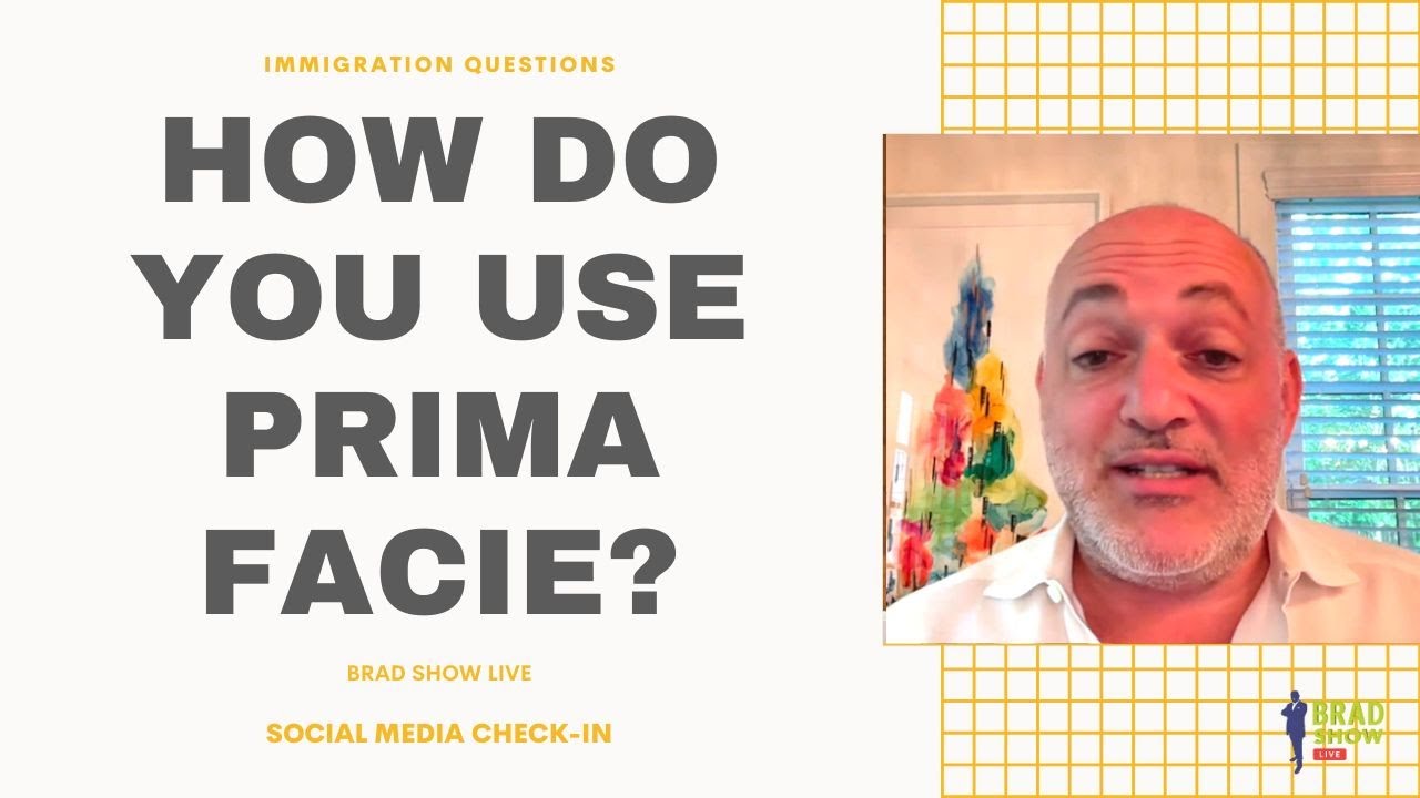 How Do You Use Prima Facie?