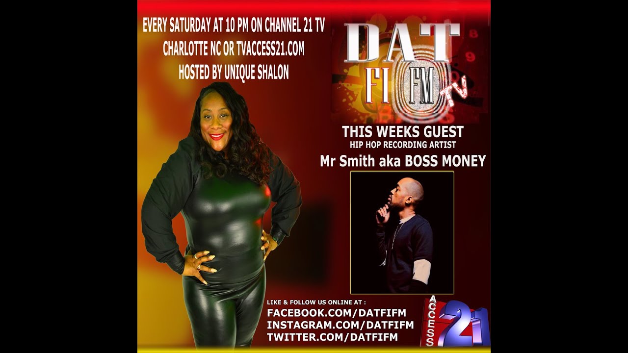 Unique Shalon Interviews Mr Smith aka BOSS MONEY on DAT FI FM TV!