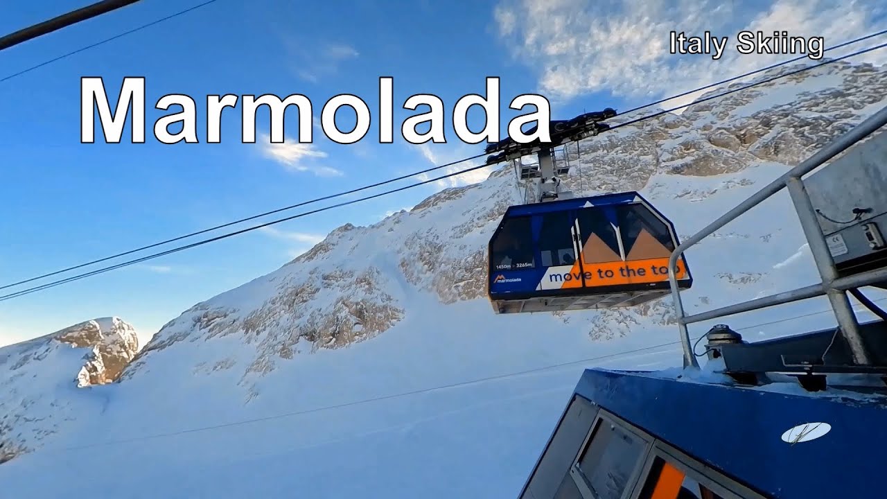 Italy Skiing Marmolada #italy #dolomites #skiing #wintersports #mountains