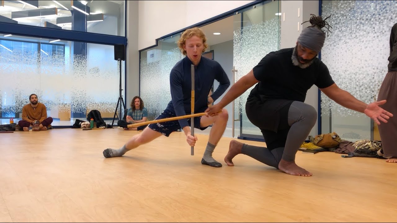 Da'Mon training Daniel ~ Haitian Machete Fencing (March 2025)