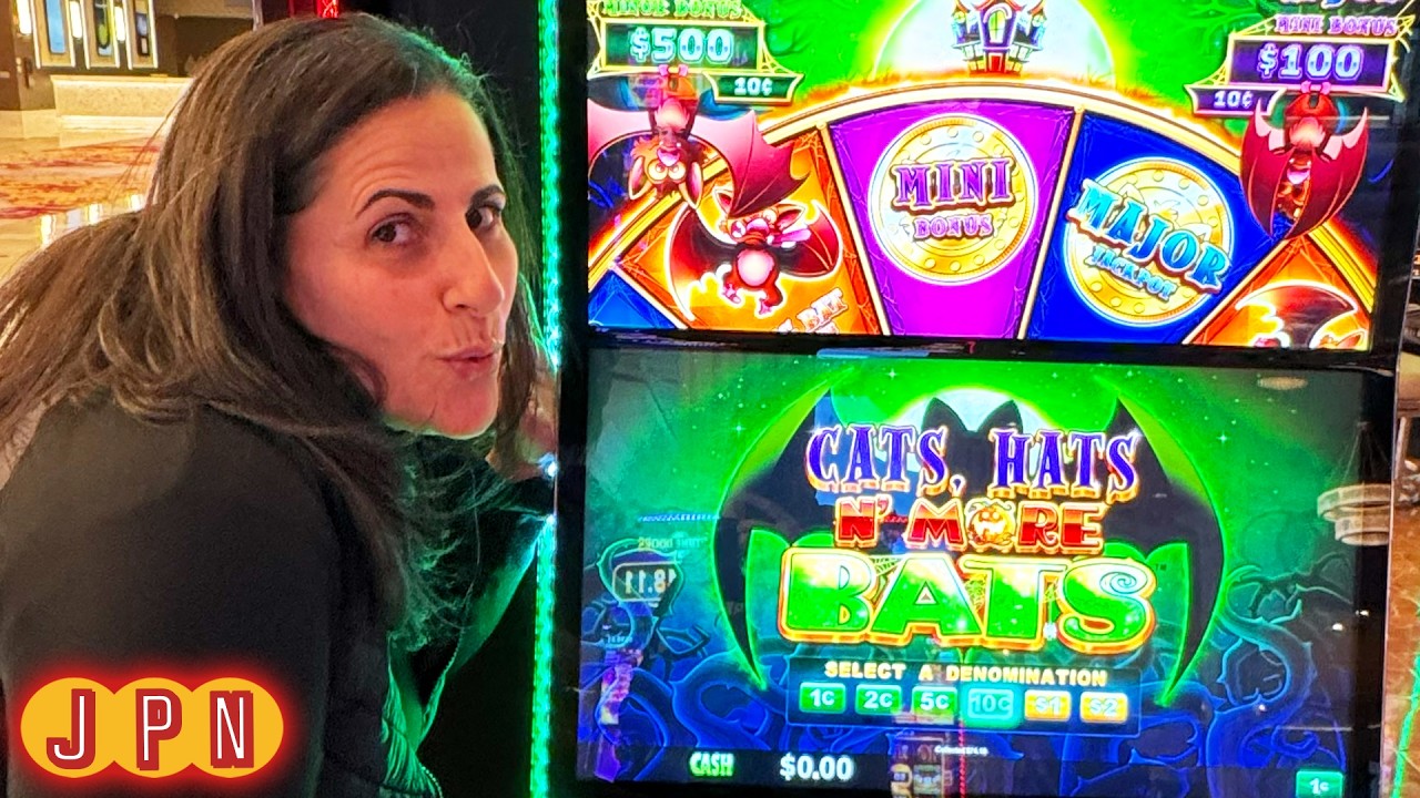 EXPLOSIVE Bonuses on Eureka N More Blastin & Cats, Hats, N More Bats Slot Machines!