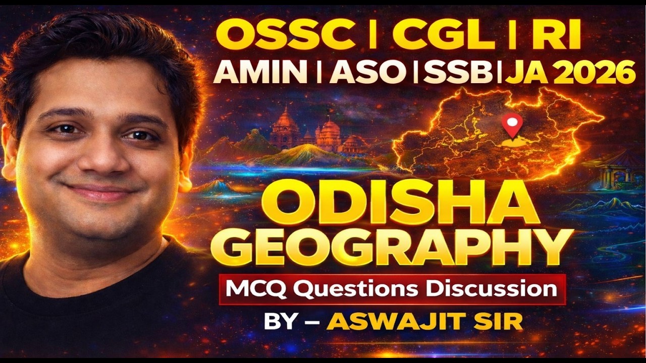 ODISHA GEOGRAPHY  #osscjob #cgl2026 #history #geography