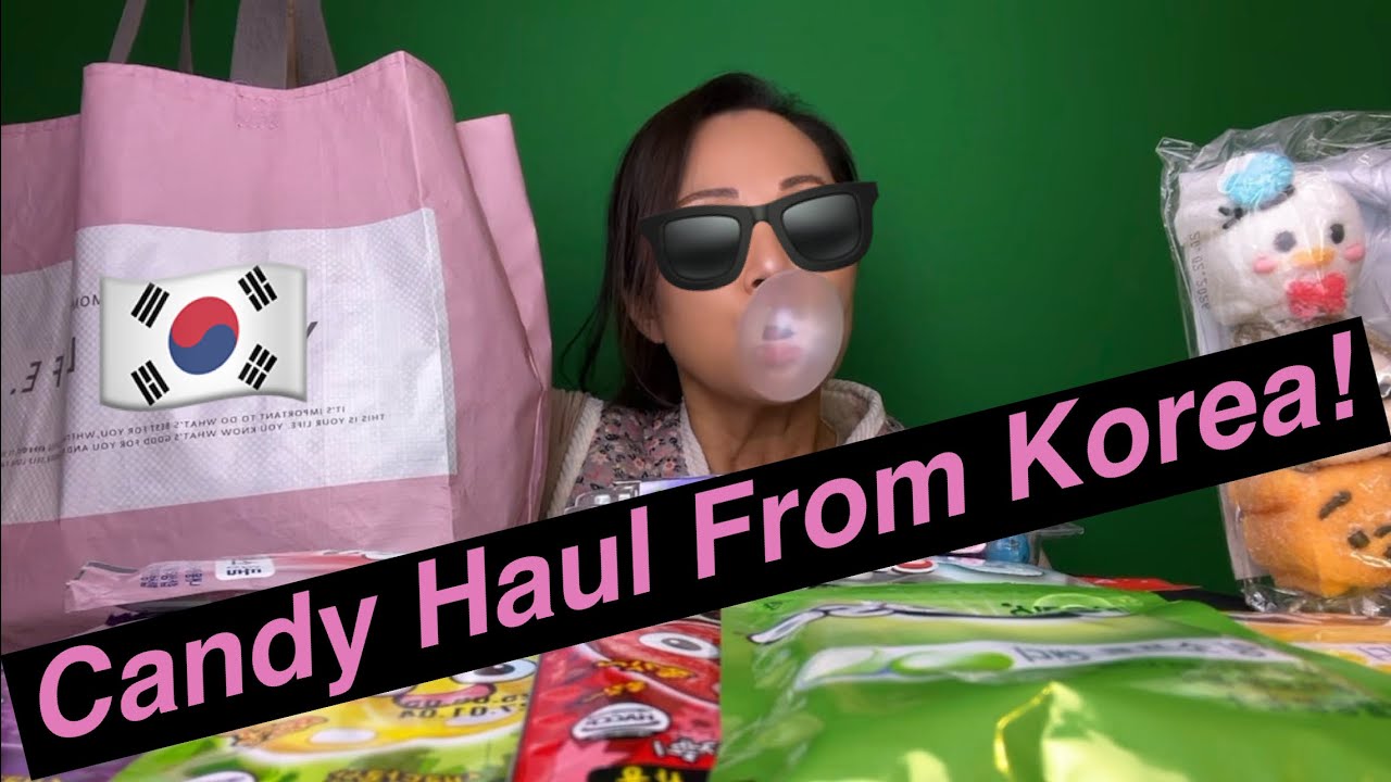 KOREAN CANDY HAUL🍬 | CHEWING GUM SNAPPING & BUBBLE BLOWING : KOREA SNACK REVIEW! #mukbang