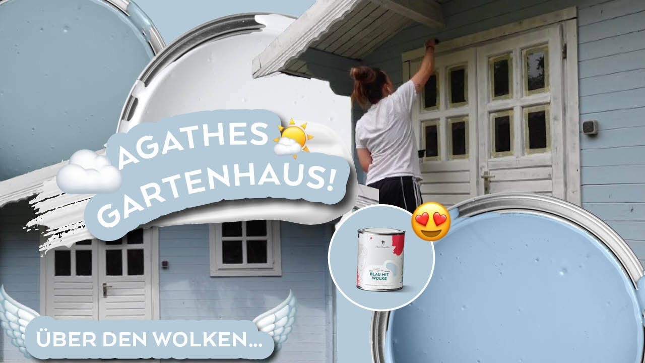 Einfach Gartenhaus streichen / Outdoor Makeover in himmlischen Blaut&ouml;nen