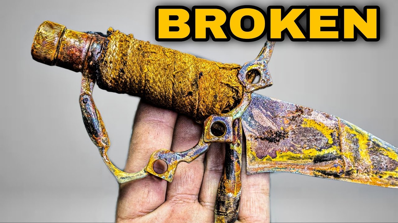 🔥 From Rust to RARE: Restoring a Forbidden Street Knife ✅