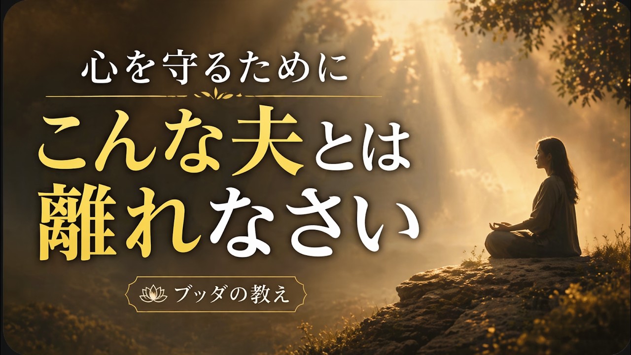 【もう我慢しない】こんな夫とは縁を切れ | 仏教が教える苦しみからの解放