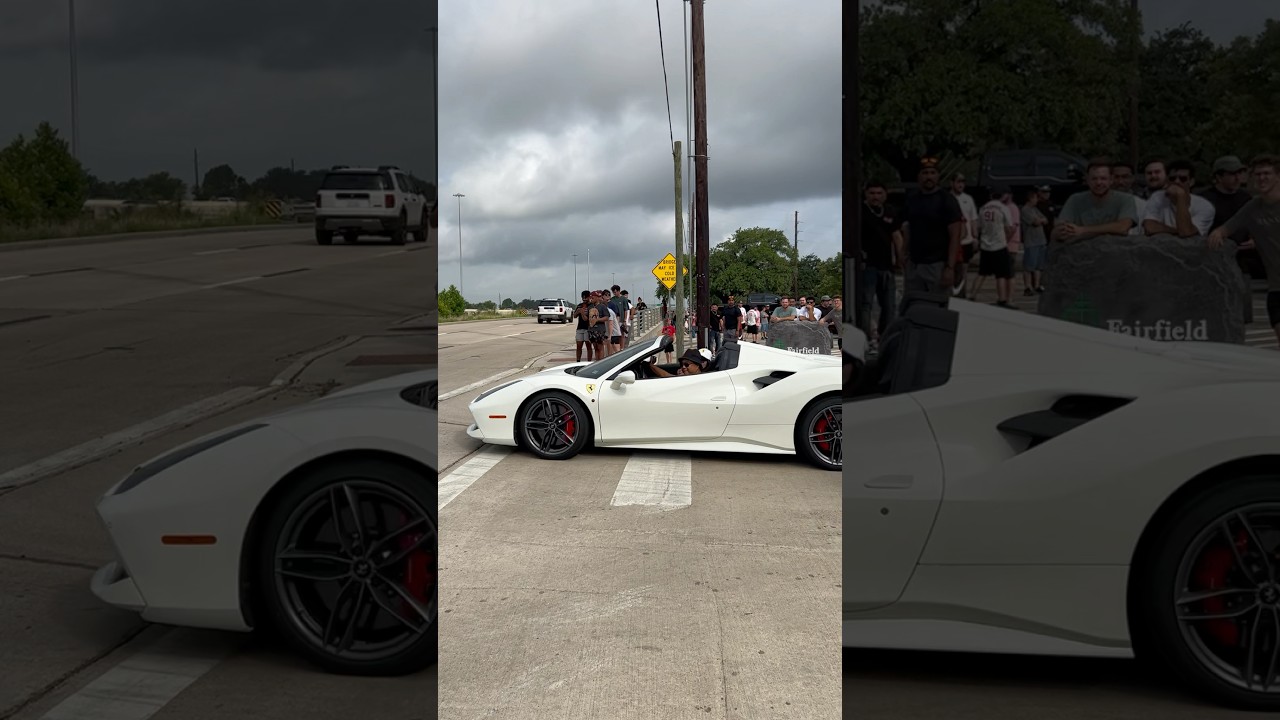 Ferrari 488 spider sends it#ferrari #ferrari488spider #texas #houston #sends #sendit #clean #viral