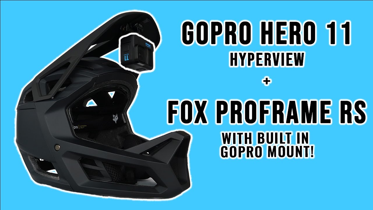 NEW GOPRO HERO 11 HYPERVIEW + FOX PROFRAME RS HELMET! || This helmet has a built in GoPro Mount??