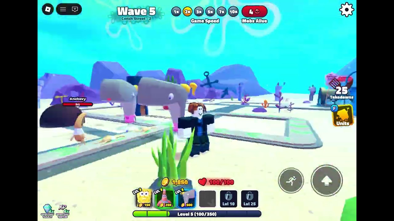 Playin SpongeBob td