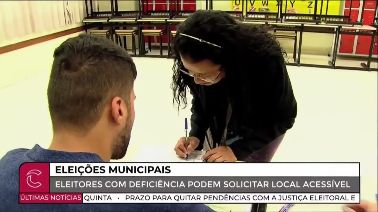 Acessibilidade nas Eleições: eleitores podem solicitar local mais acessíveis