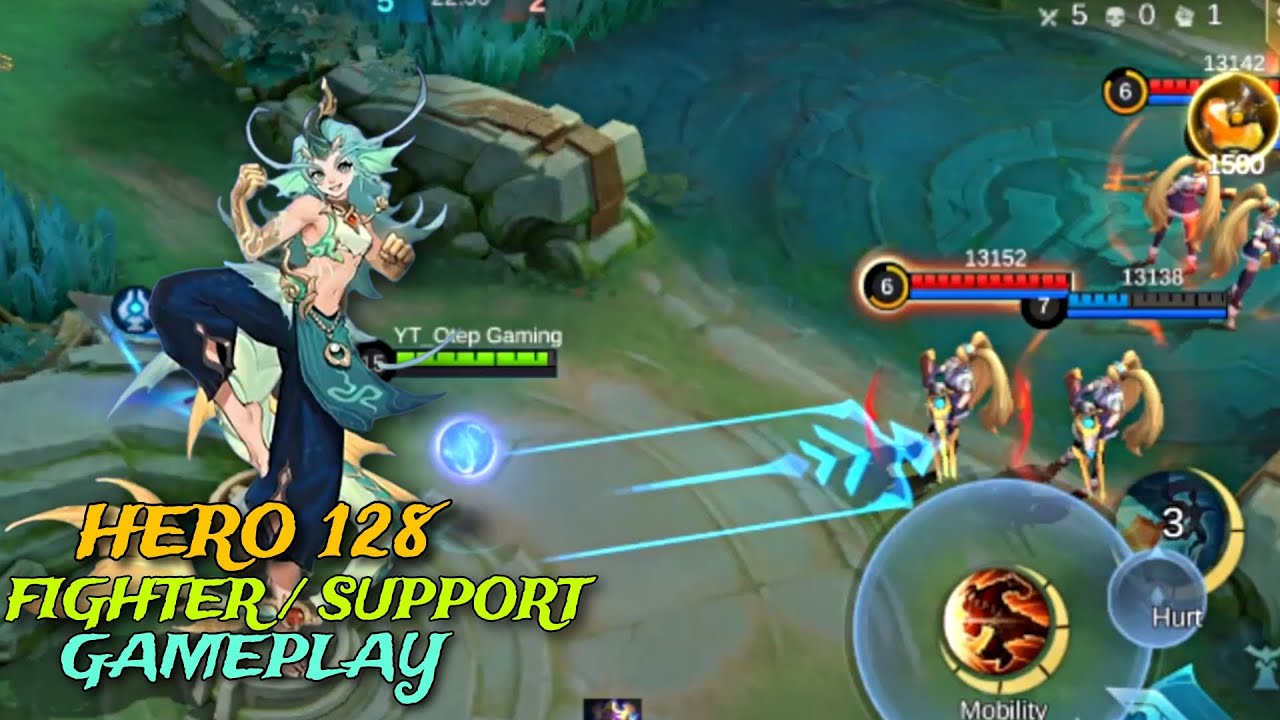 UPCOMING NEW HERO 128 (FIGHTER / SUPPORT ) SKILL EFFECT & GAMEPLAY | MLBB