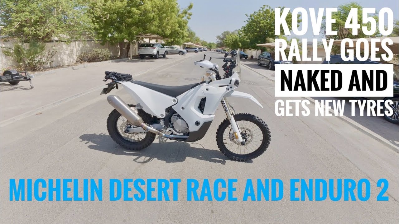 Kove 450 Rally goes naked and gets new tyres - plus Ali Express shipment
