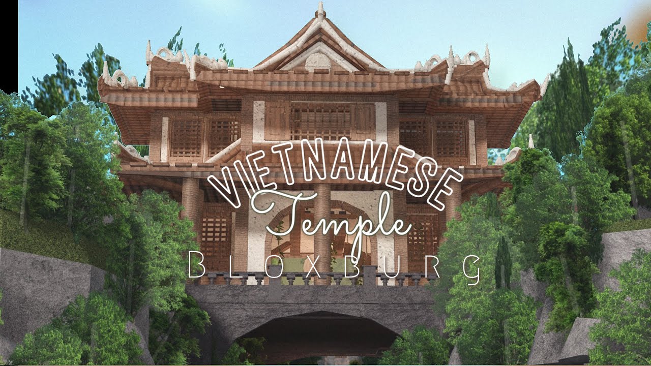⛰Vietnamese Temple Home 🌿Chùa Việt Nam🪴 -BLOXBURG-