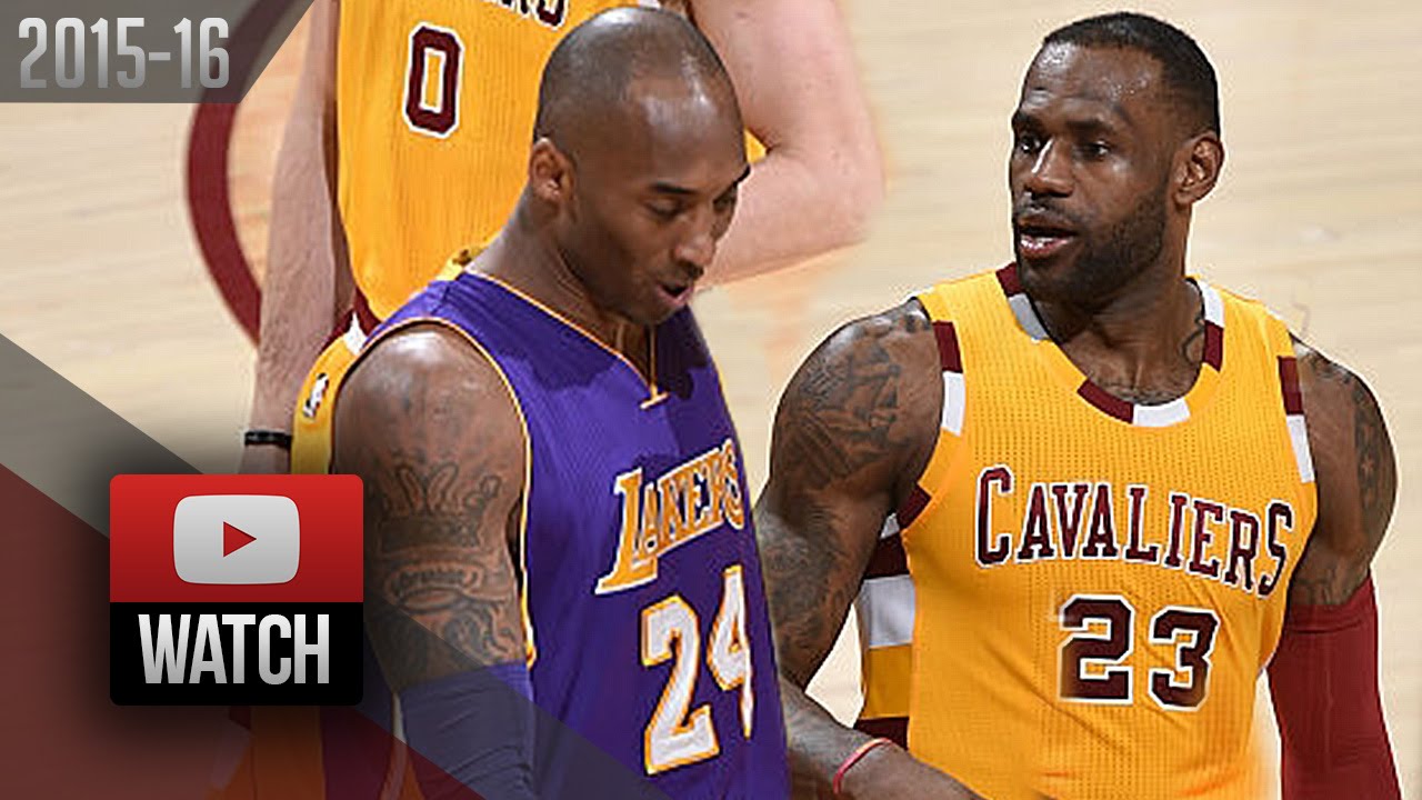 LeBron James vs Kobe Bryant EPIC DUEL Highlights (2016.02.10) Cavaliers vs Lakers - LEGENDS!