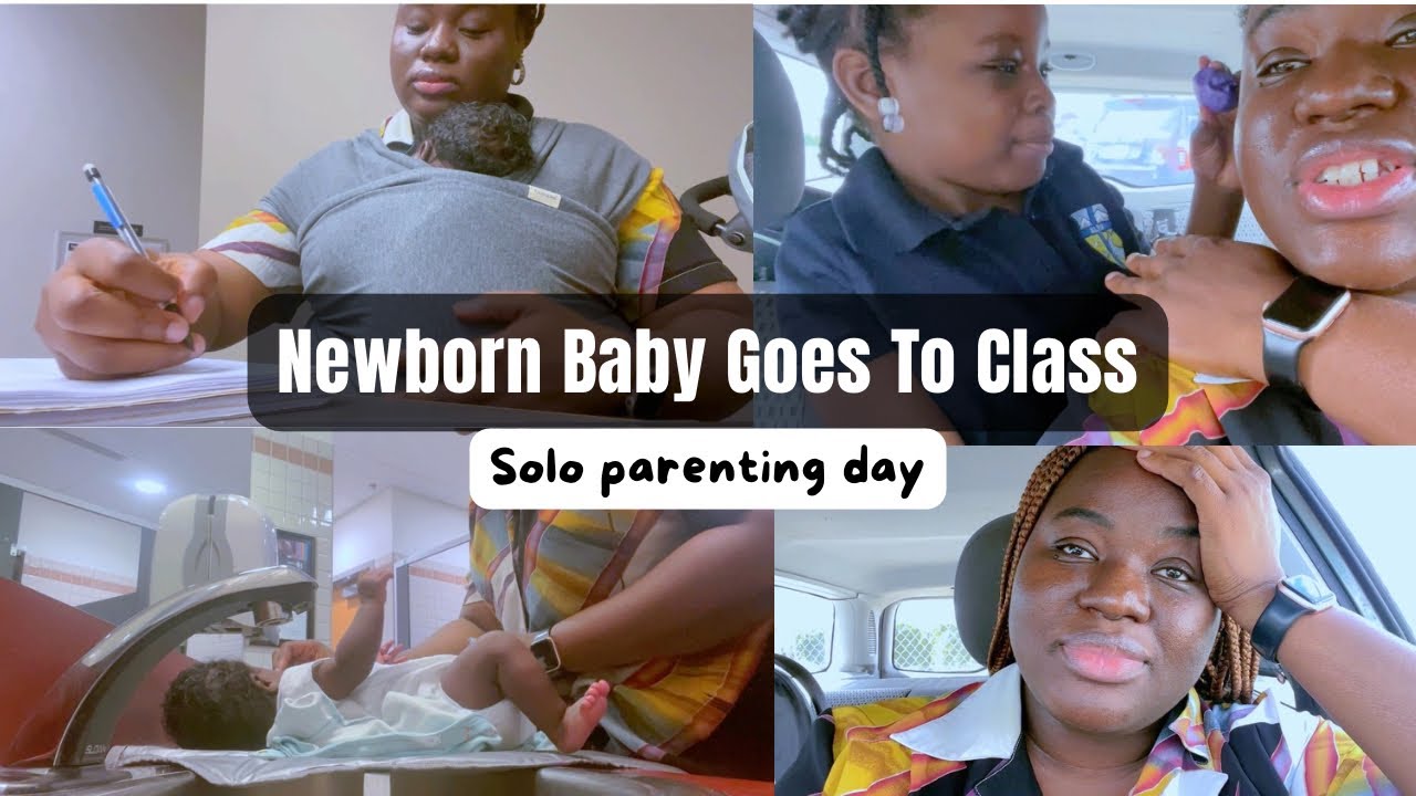 I Took My Newborn to Class With Me, Solo Parenting Life || Bemi Badmus