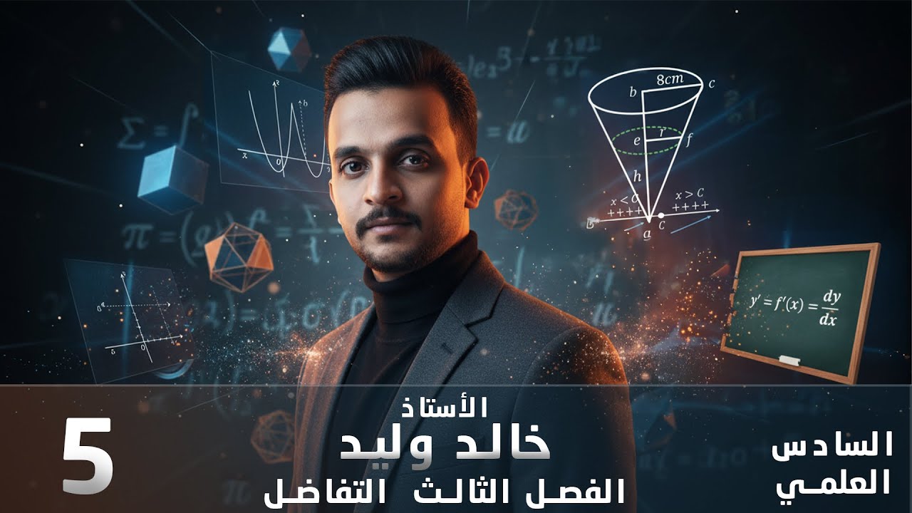 رياضيات السادس العلمي الفصل الثالث التفاضل محاضرة 5 المعدلات الزمنية