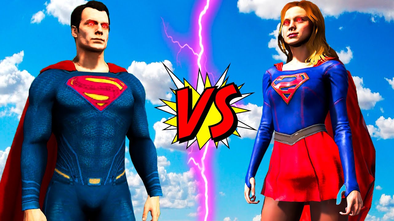 SUPERMAN VS SUPERGIRL - EPIC BATTLE DC