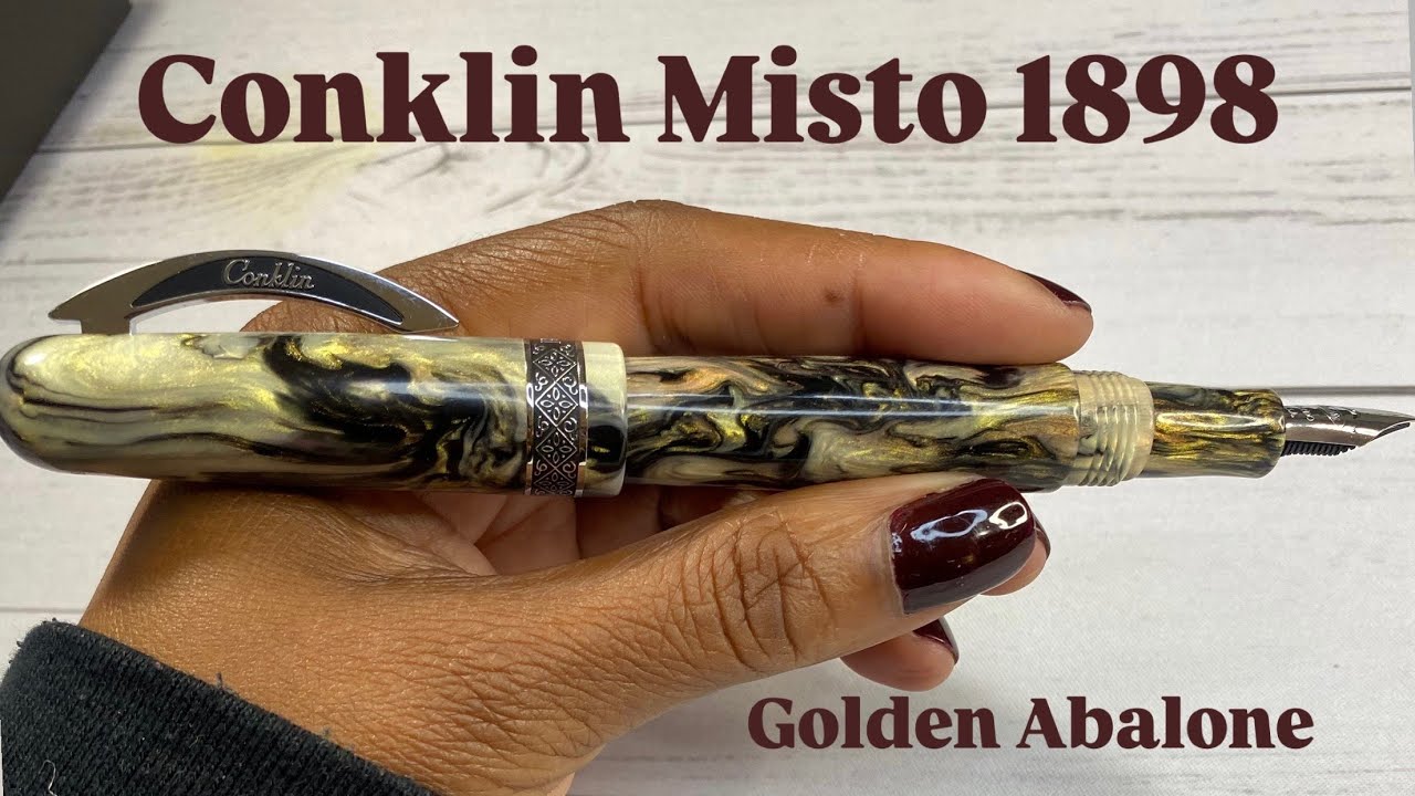 Conklin Misto 1898 Fountain Pen…Golden Abalone !!!