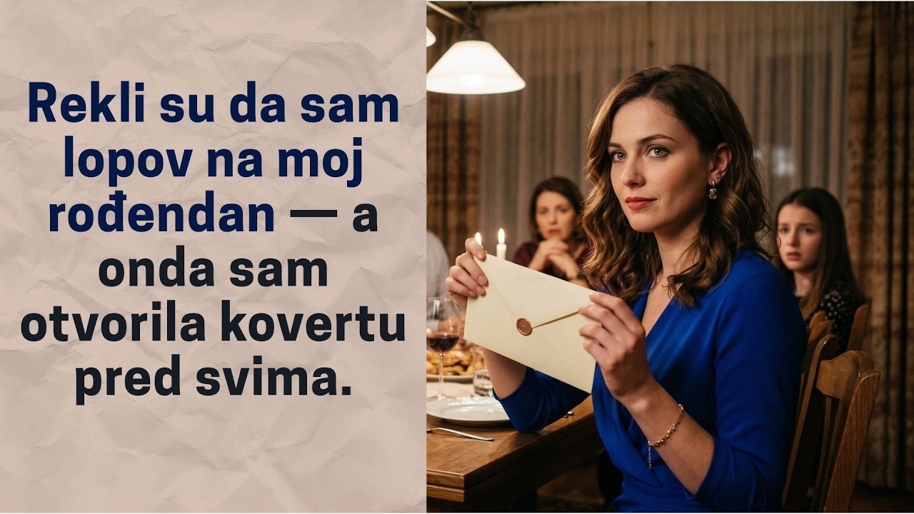 REKLI SU DA SAM LOPOV NA MOJ ROĐENDAN — A ONDA SAM OTVORILA KOVERTU PRED SVIMA.
