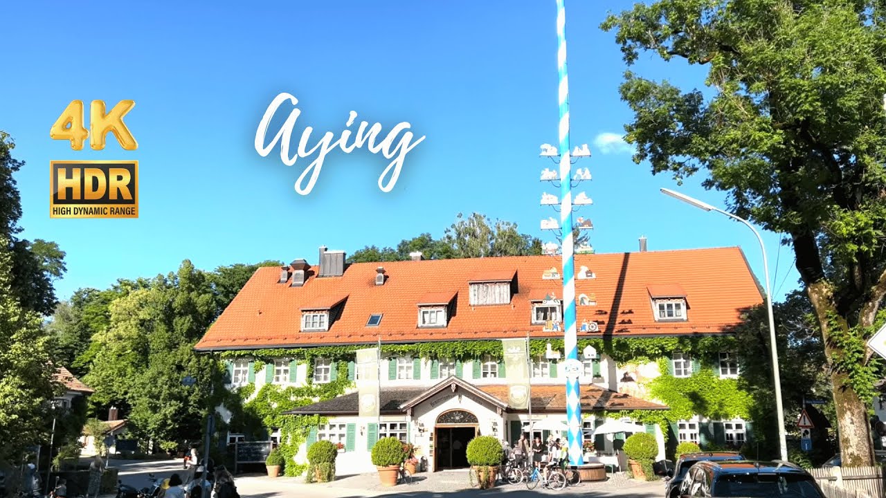 Walking around the Picturesque Village of Aying - A Bavarian Gem - 4K HDR