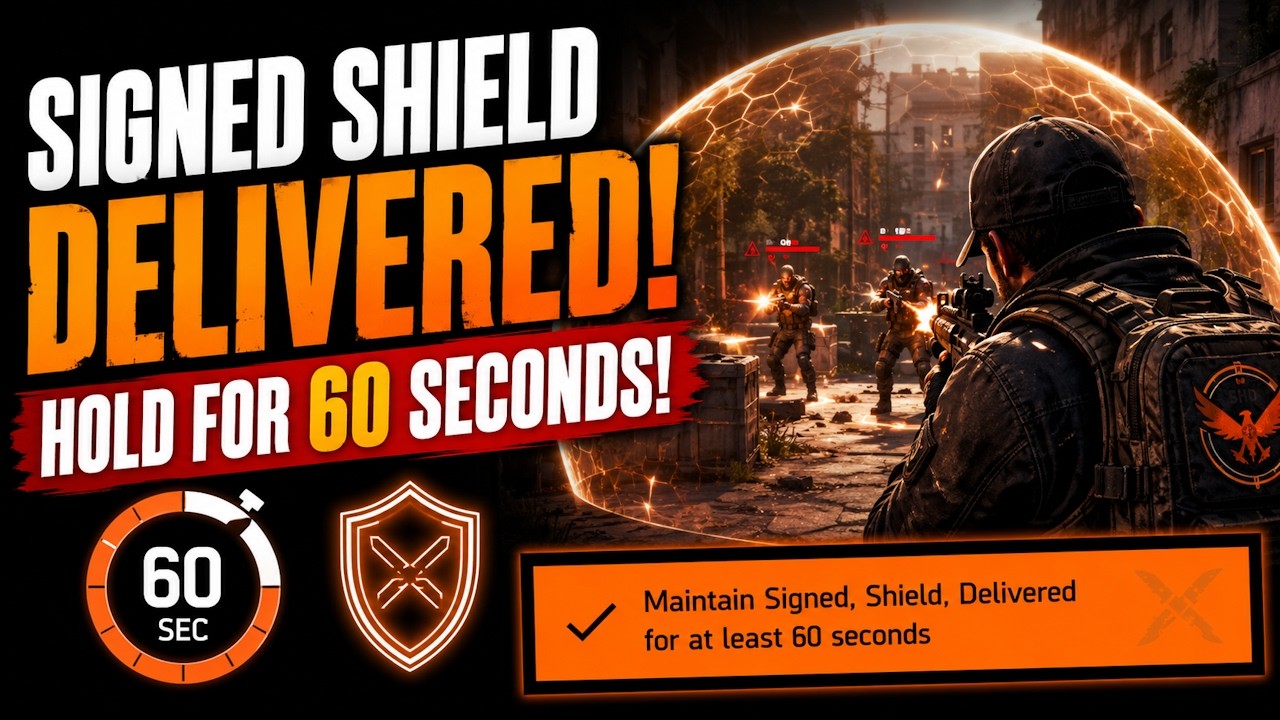 How to Maintain Signed Shield Delivered for 60 Seconds! | Red Horizon | The Division 2