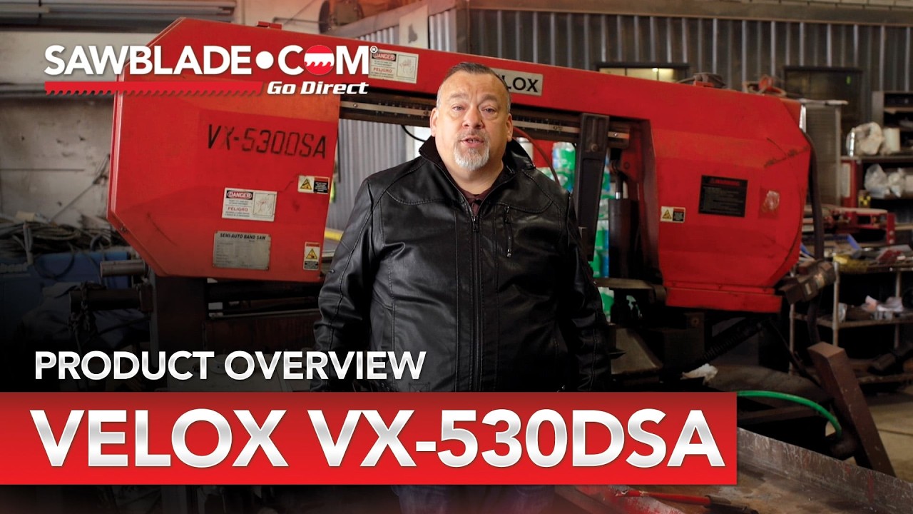 Velox VX-530DSA: Усовершенствованная ленточнопильная пила для точной резки.